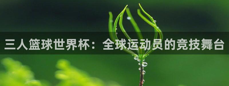 世界杯足球：三人篮球世界杯：全球运动员的竞技舞台